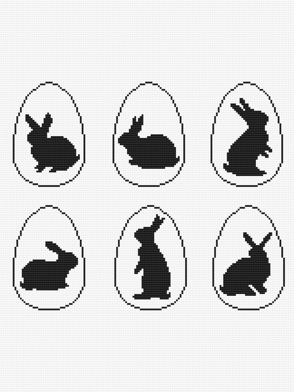 easer bunny cross stitch
