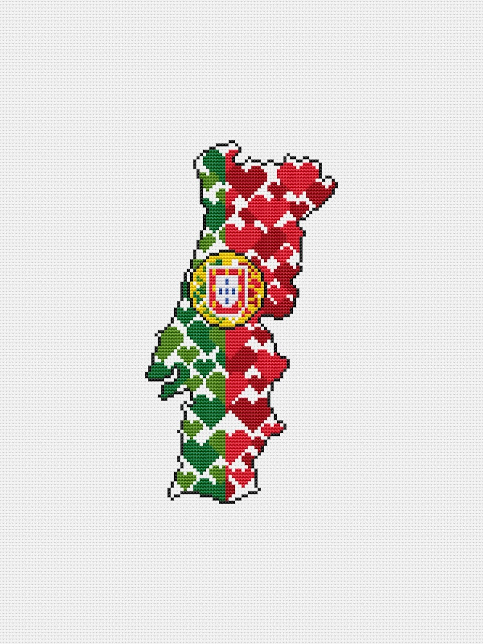 Portugal cross stitch pattern