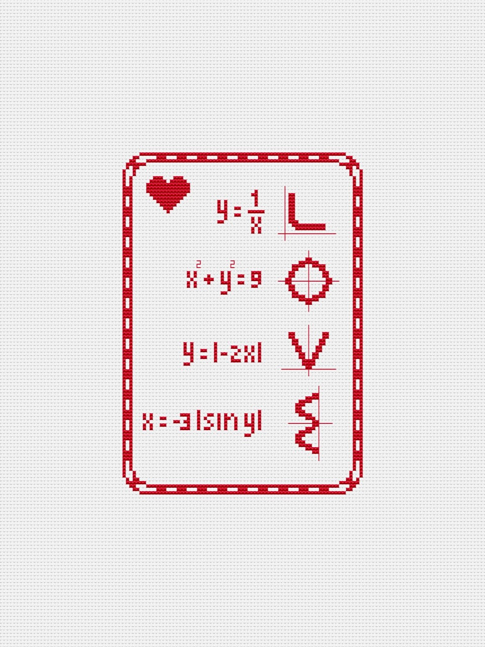 Valentine's Day cross stitch