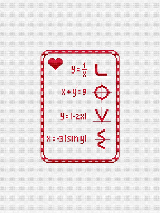 Valentine's Day cross stitch