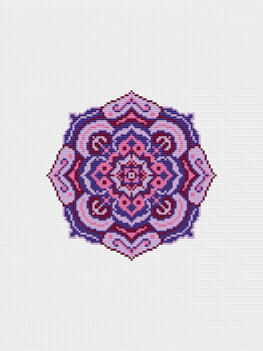 mandala cross stitch pattern