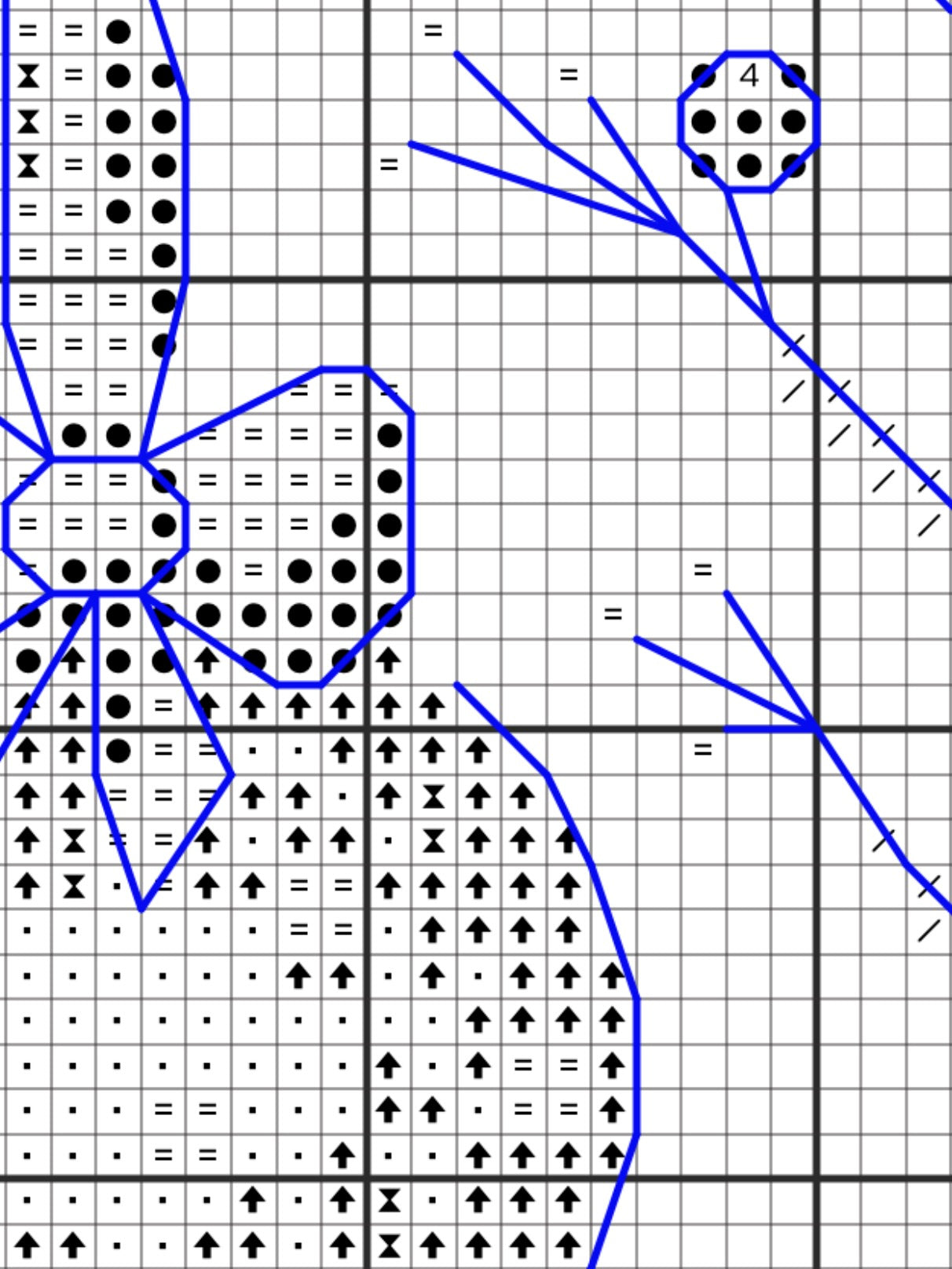 JOY - cross stitch pattern