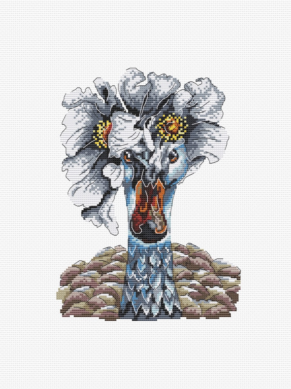 goose cross stitch pattern