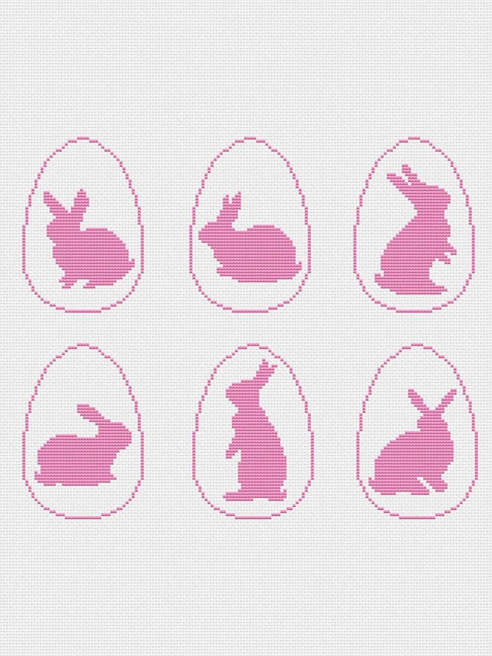 easter rabbit cross stitch
