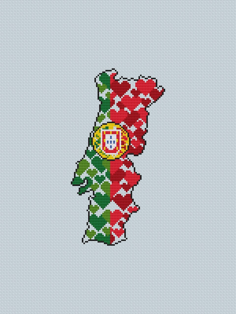 Portugal free cross stitch pattern