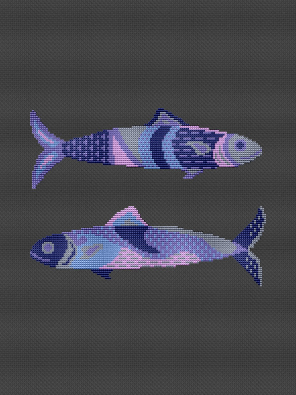 fish cross stitch pattern