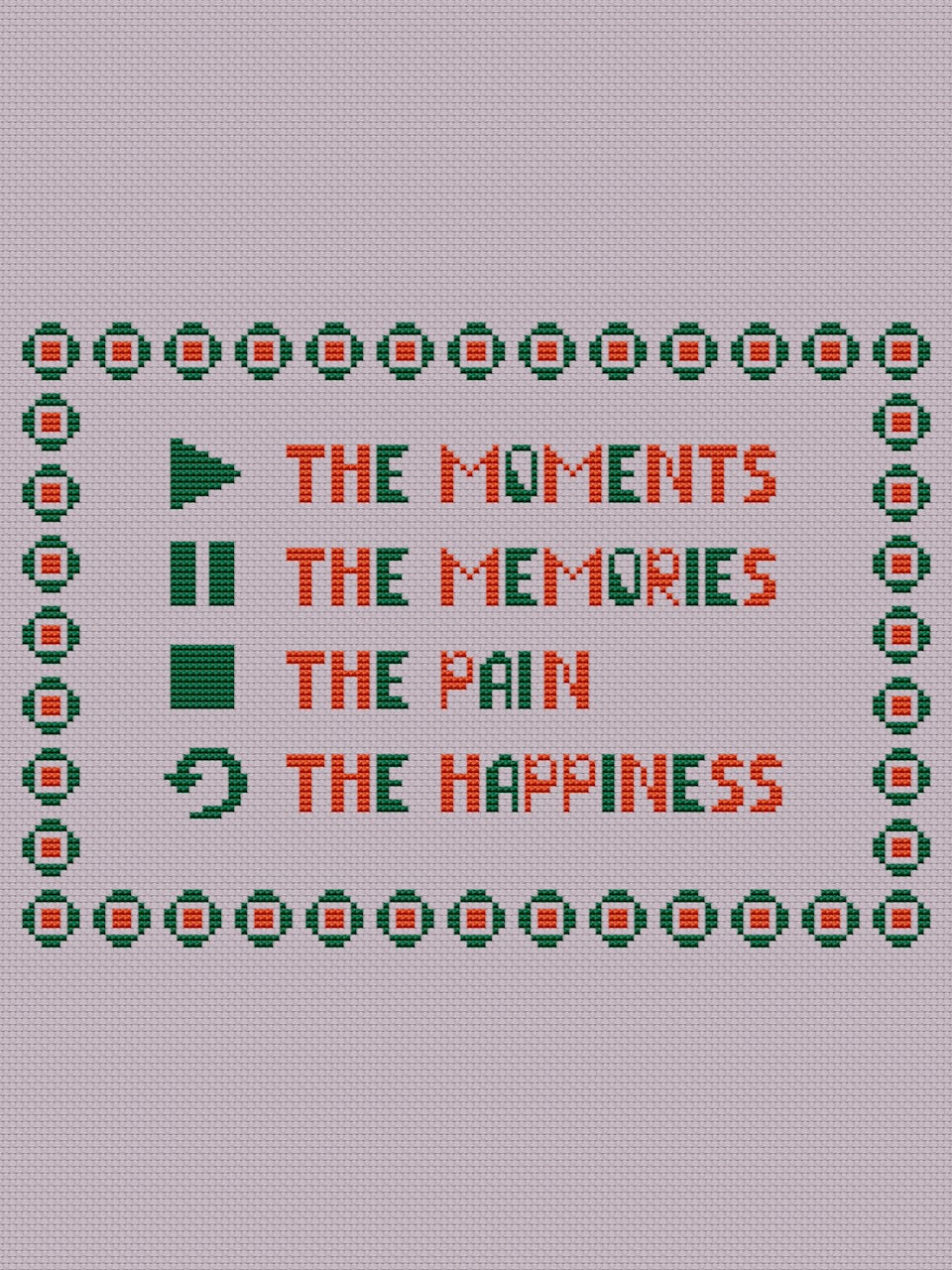 funny poster cross stitch pattern