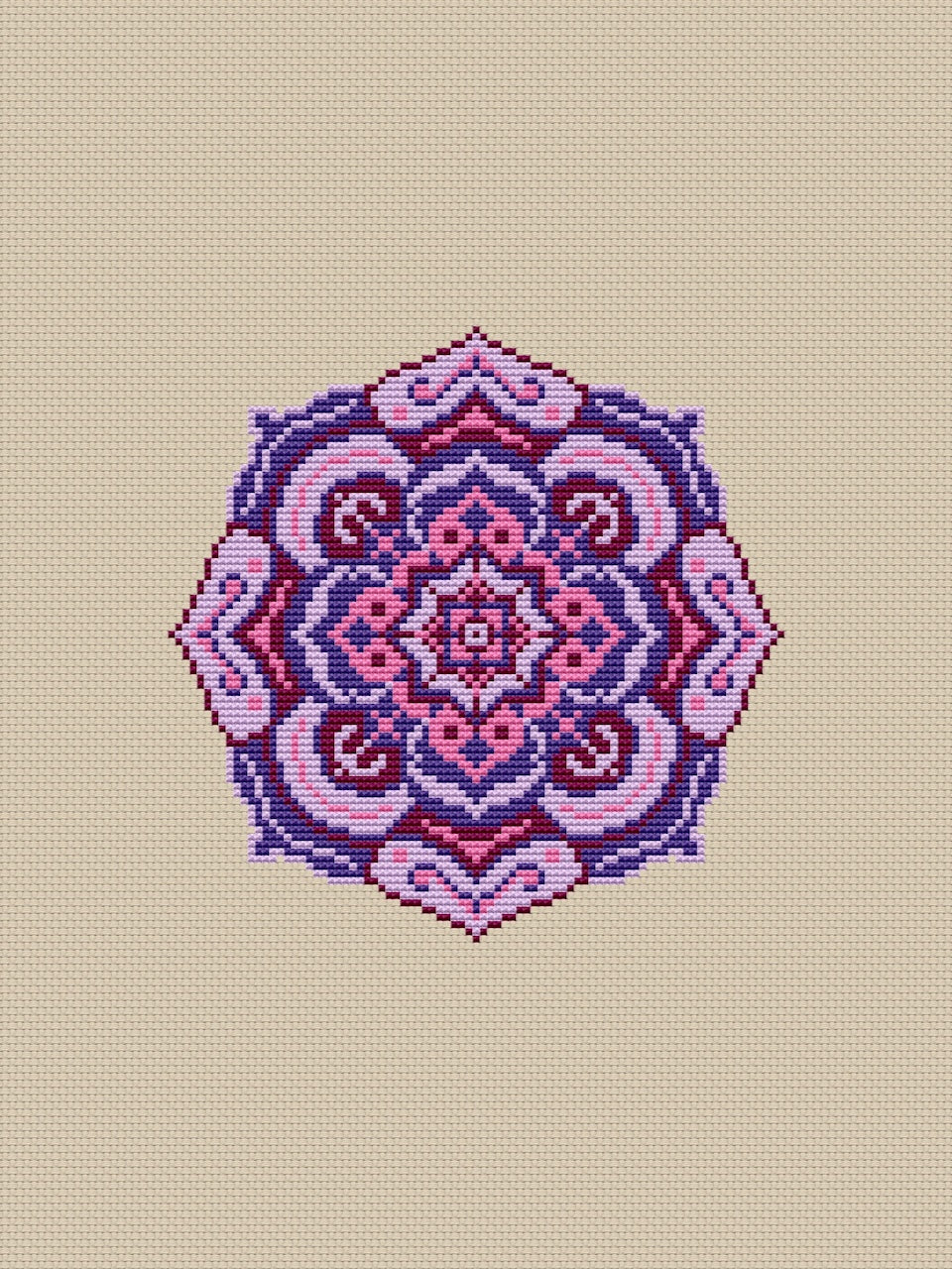 mandala embroidery pattern