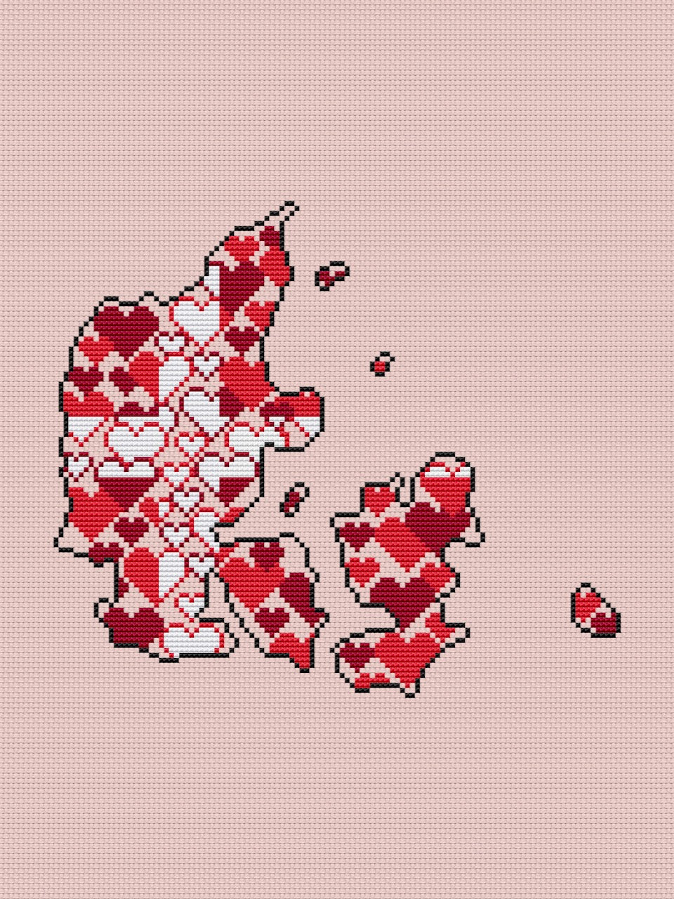 Denmark cross stitch pattern-2