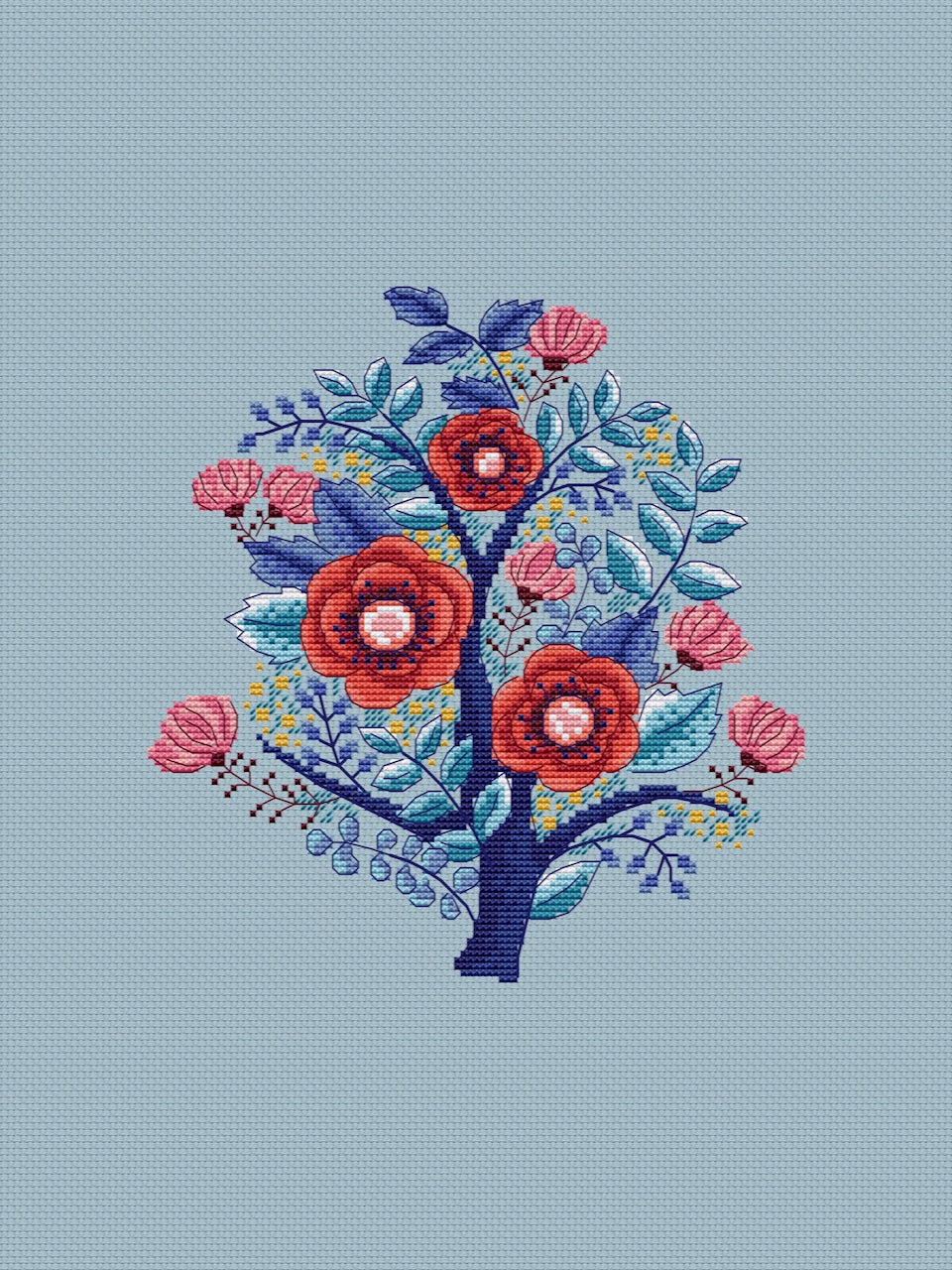 winter cross stitch pattern