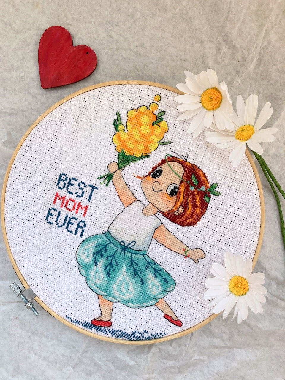 Flowers for Mom - cross stitch pattern