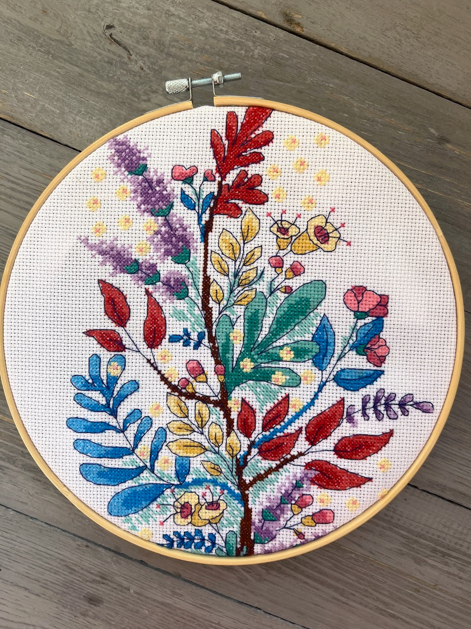 magic folk flowers counted chart