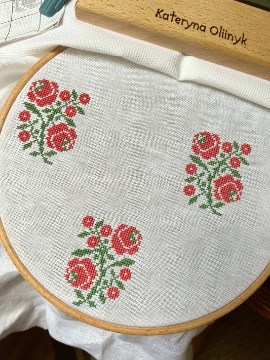 Embroidery for clothing - cross stitch pattern
