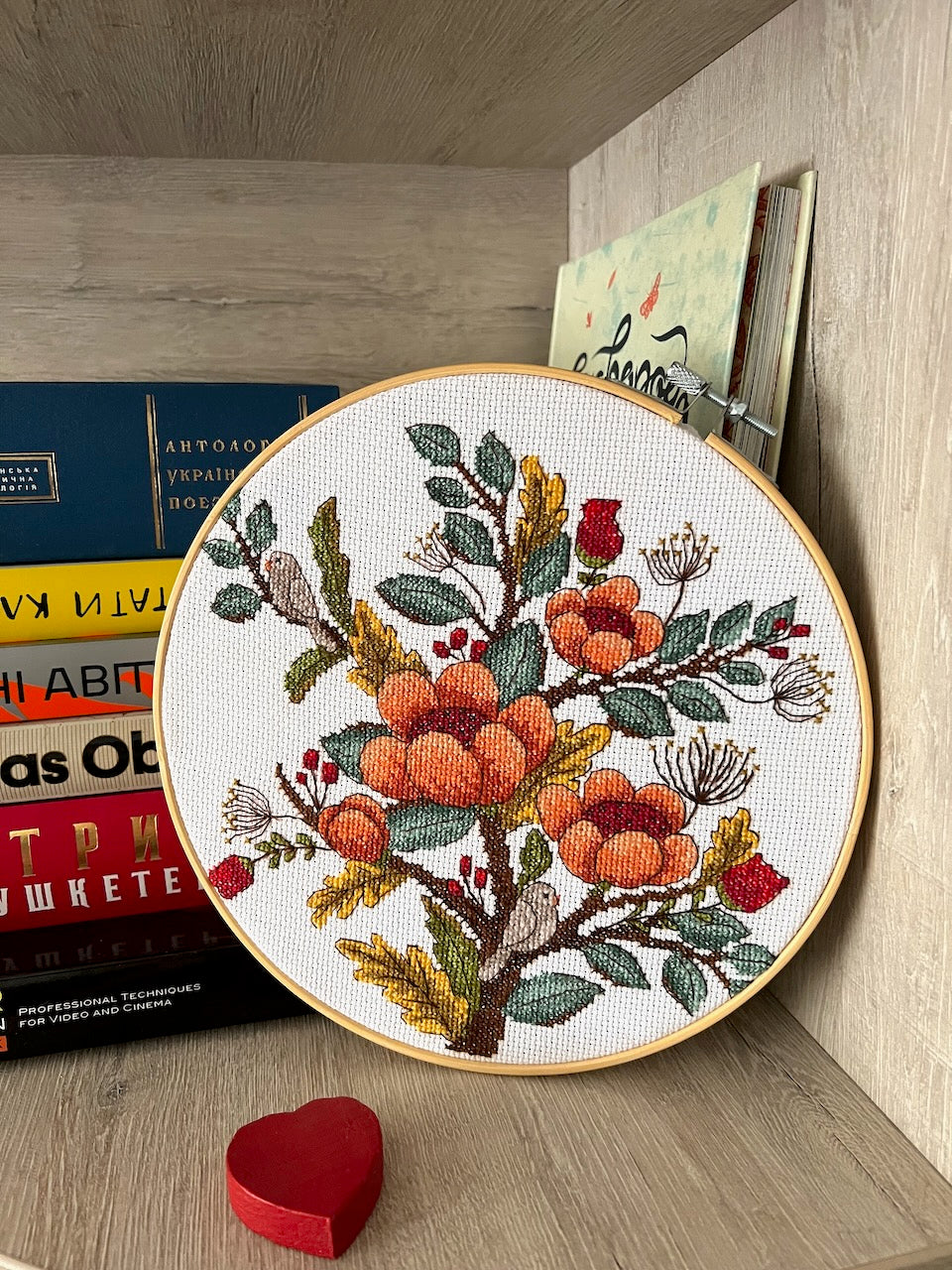 autumn flowers cross stitch pattern