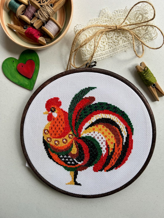 Rooster - cross stitch pattern