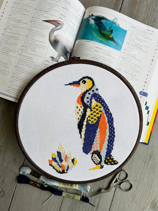 Penguin - cross stitch pattern
