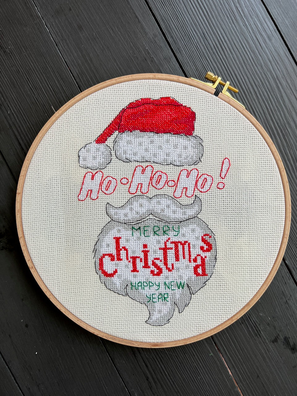 Santa cross stitch pattern