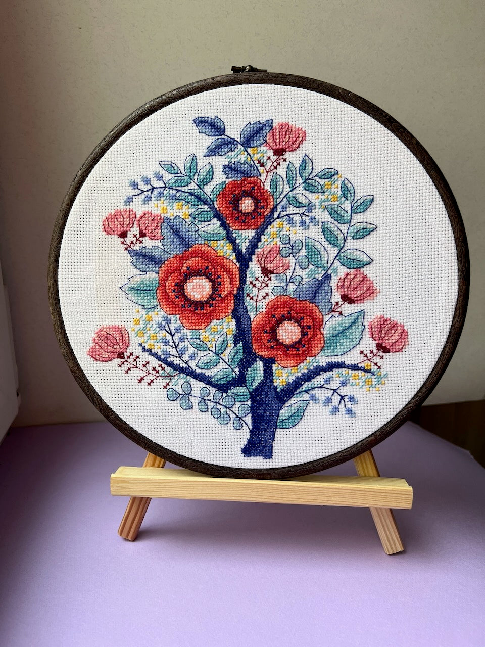 Winter flowers - cross stitch pattern