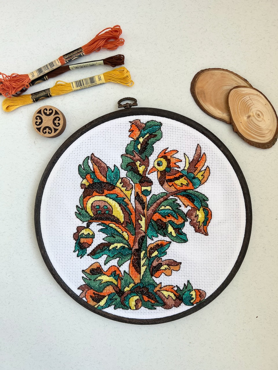 Oak cross stitch pattern
