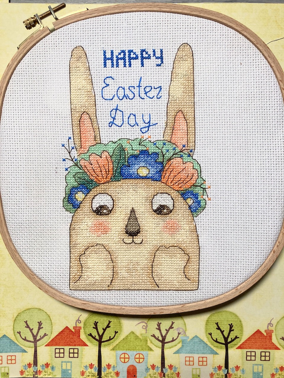 Happy Easter Day - cross stitch pattern