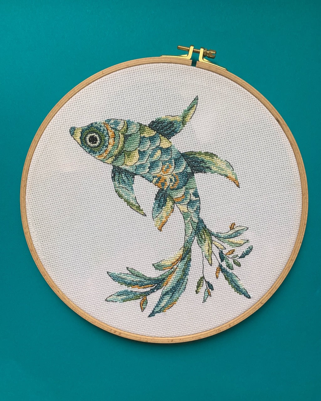 fish cross stitch pattern