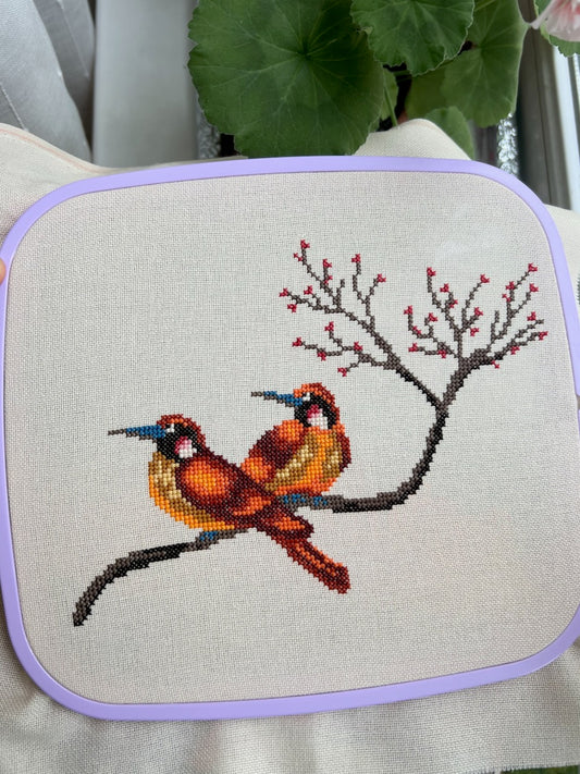 Couple of Chinese birds - cross stitch pattern