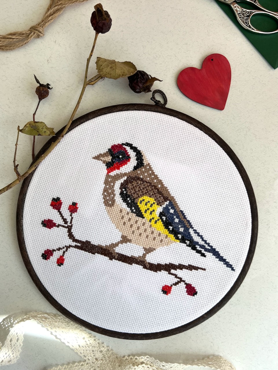 Goldfinch - cross stitch pattern