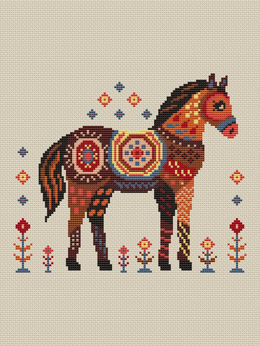 Dark Horse - cross stitch pattern