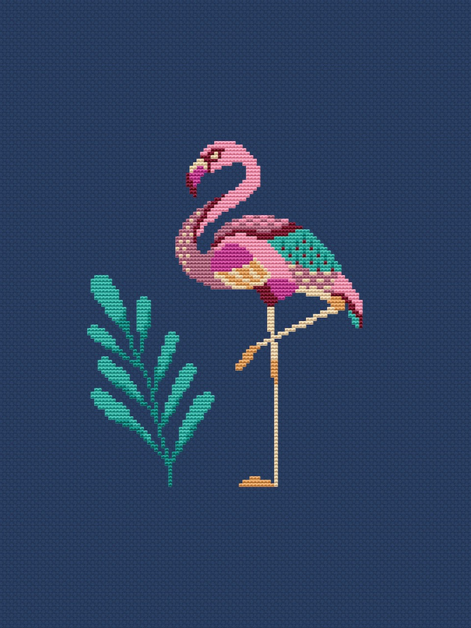 Flamingo counted chart