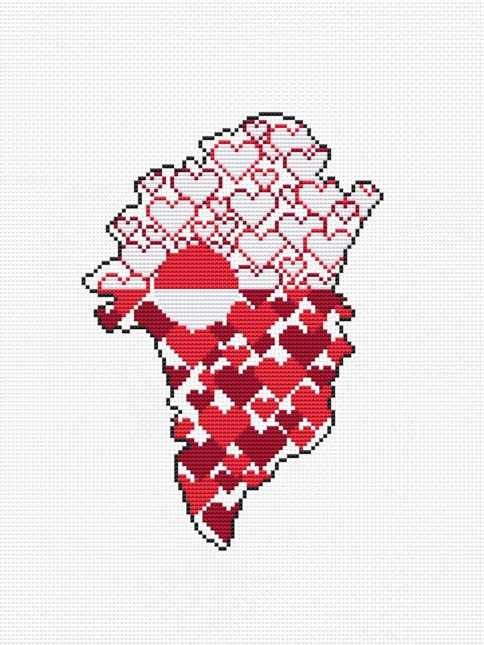 Greenland - cross stitch pattern