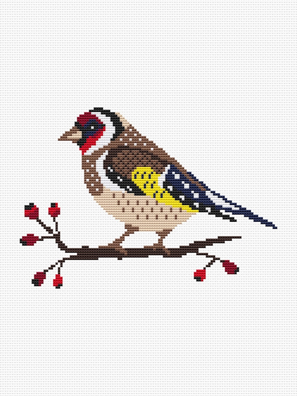 Goldfinch - cross stitch pattern