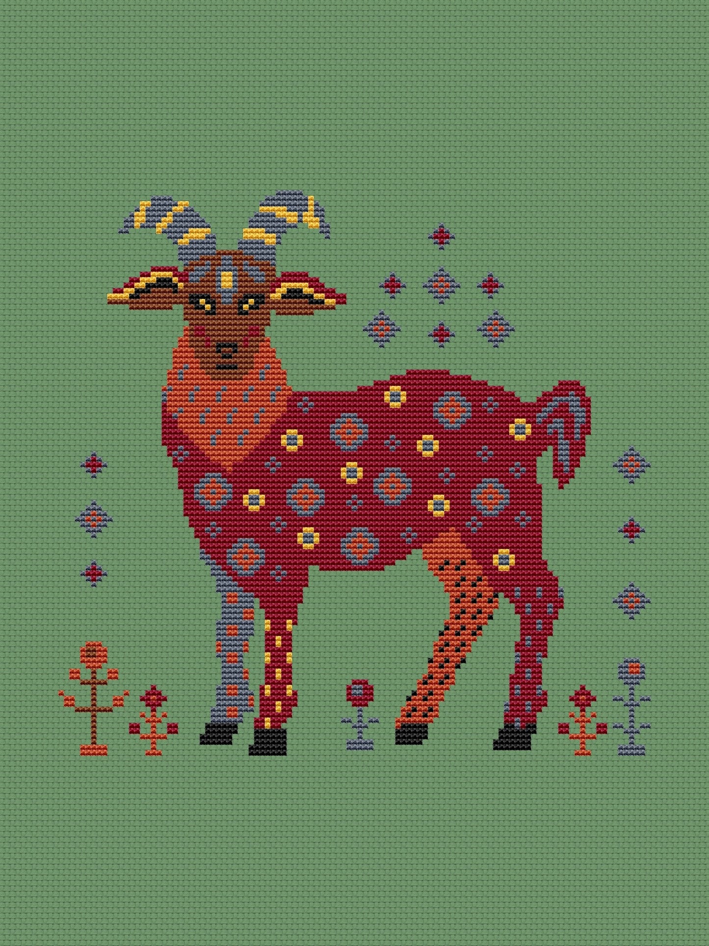 Goat - cross stitch pattern
