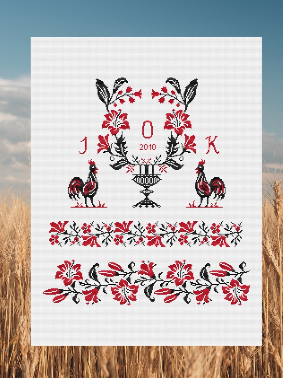 Wedding Rushnyk - cross stitch pattern