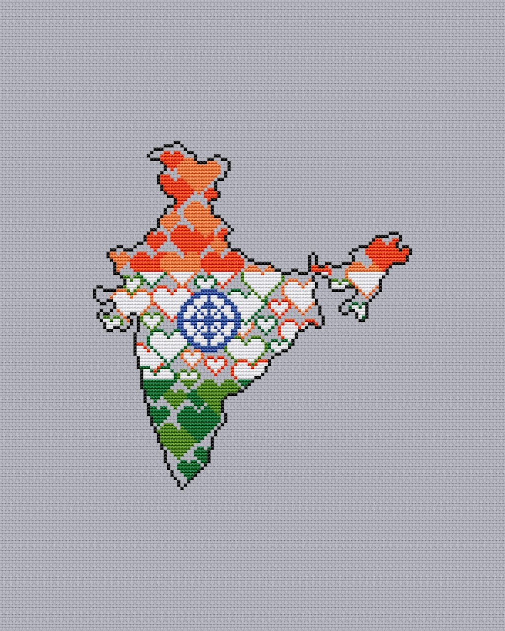 India cross stitch free