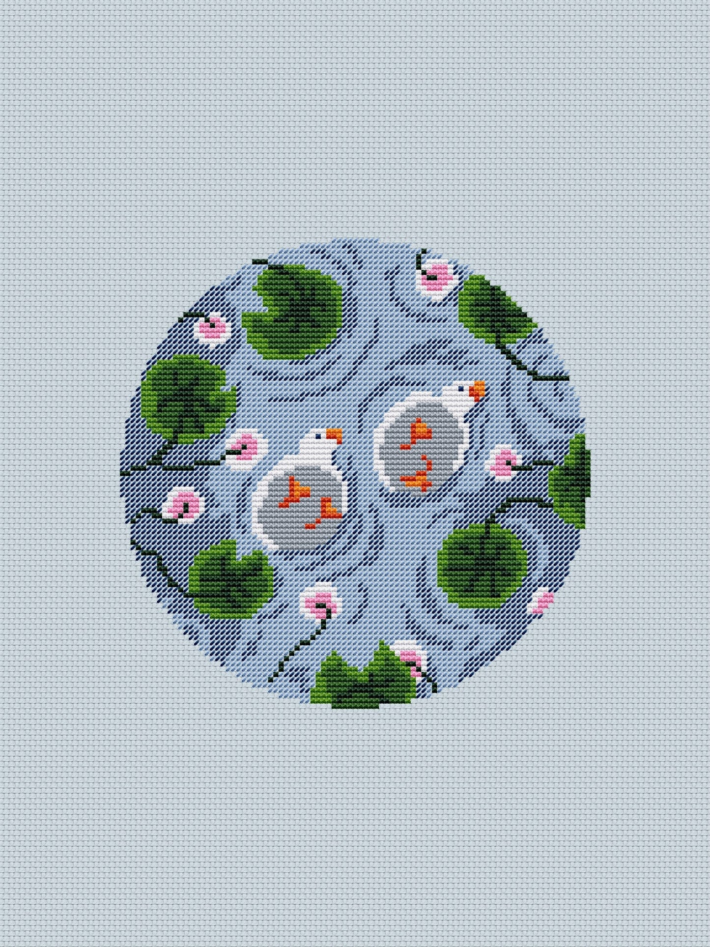 Small lake - cross stitch pattern PDF