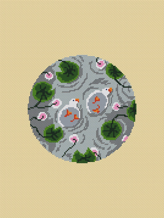 Small lake - cross stitch pattern PDF