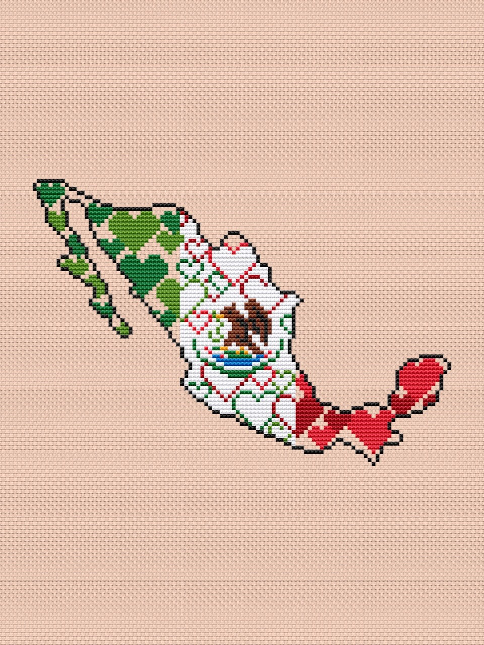 Mexico - cross stitch pattern