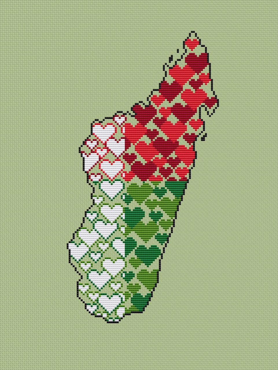 Madagascar - cross stitch pattern