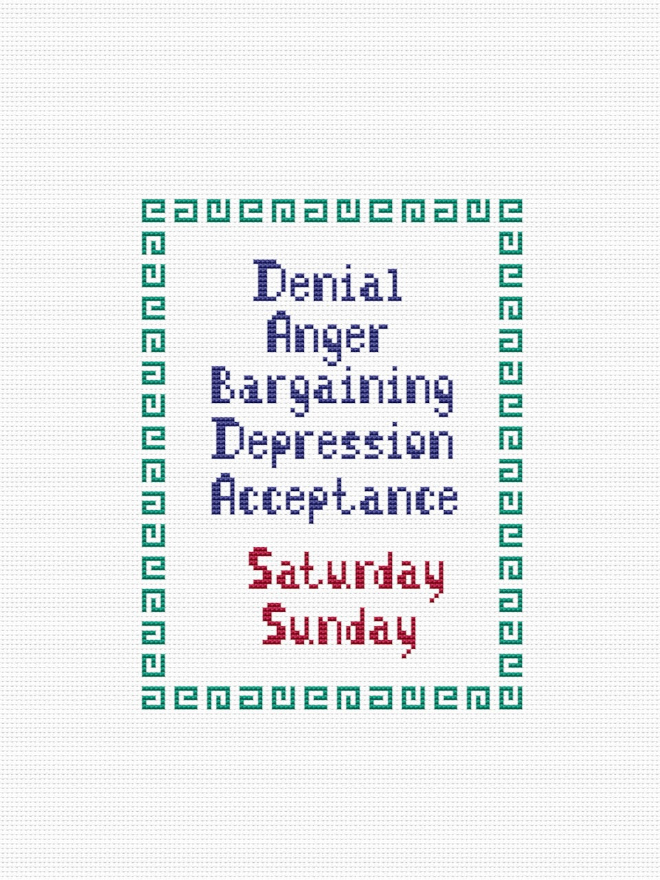 poster cross stitch pattern