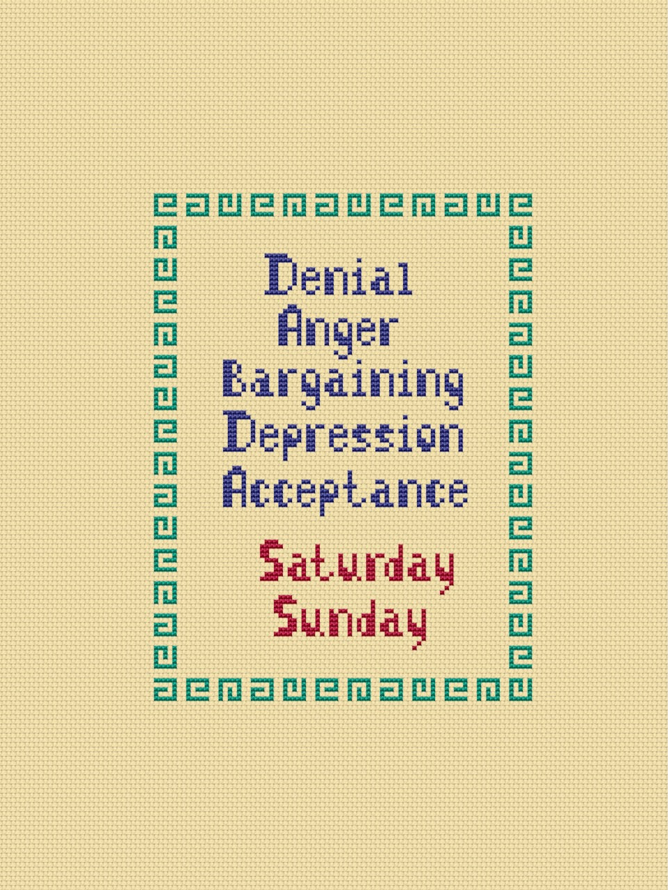 poster embroidery pattern