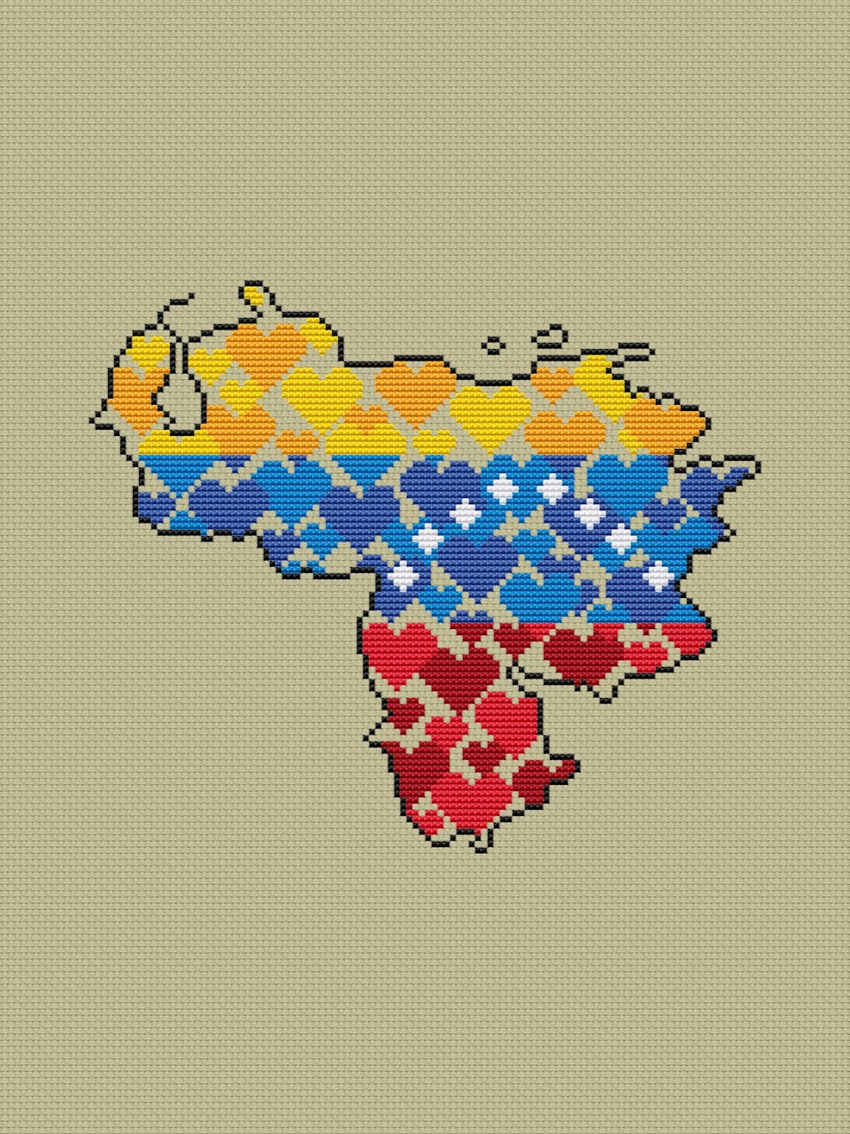 Venezuela - cross stitch pattern