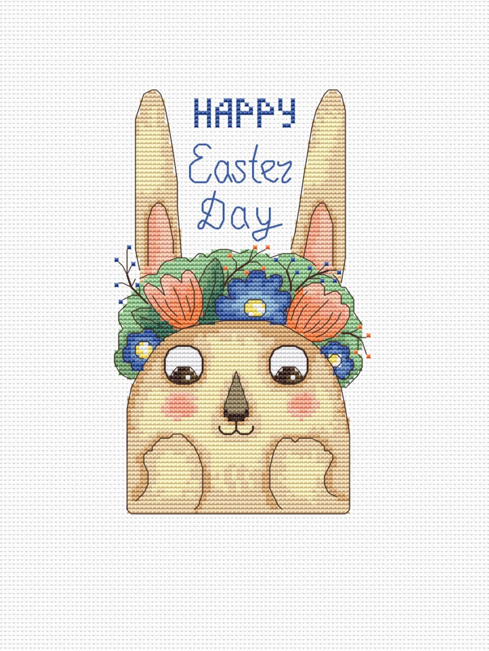 Easter Bunny cross stitch pattern