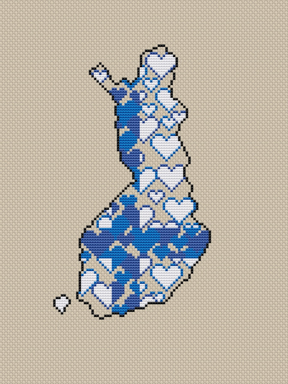 Finland cross stitch pattern-2