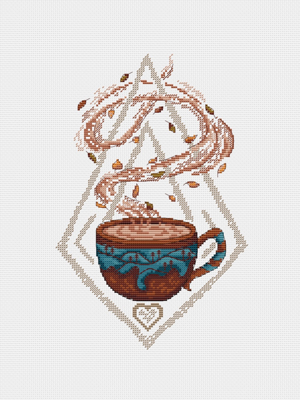 Autumn mood cross stitch pattern