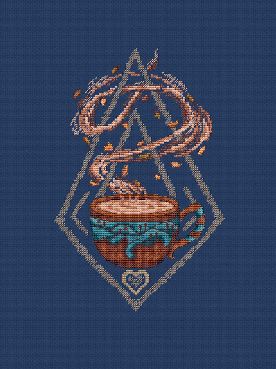 magic autumn cross stitch pattern