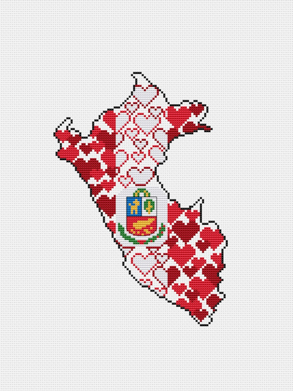 Republic of Peru cross stitch pattern