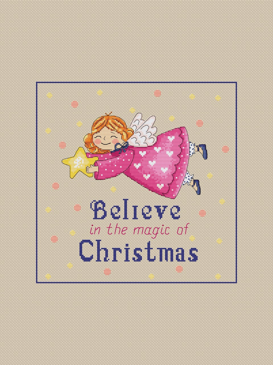 angel cross stitch pattern