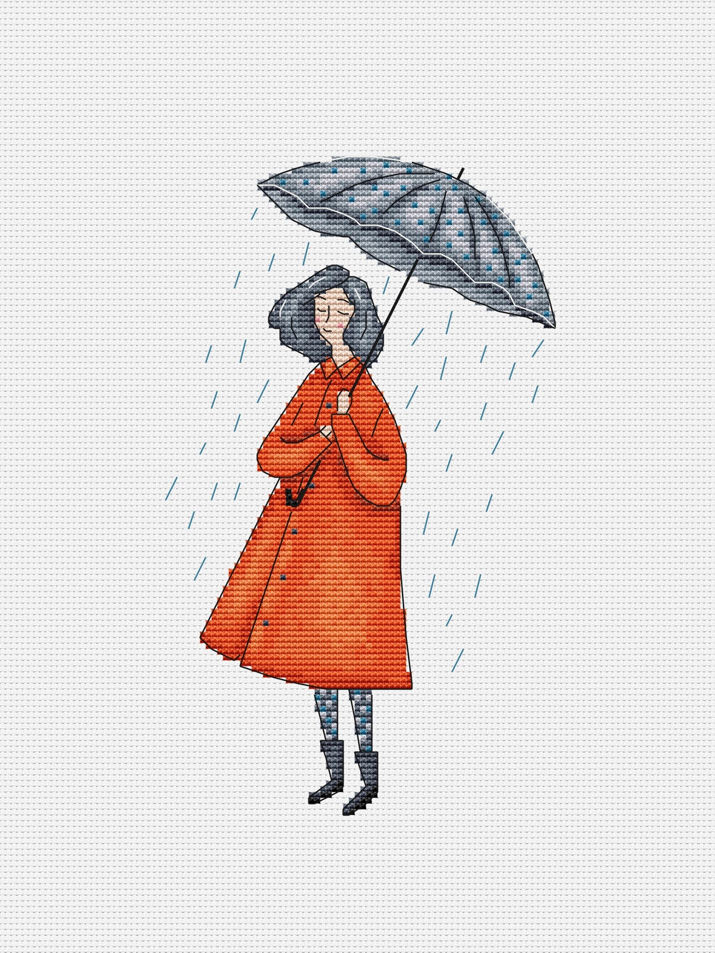 cute girl cross stitch pattern
