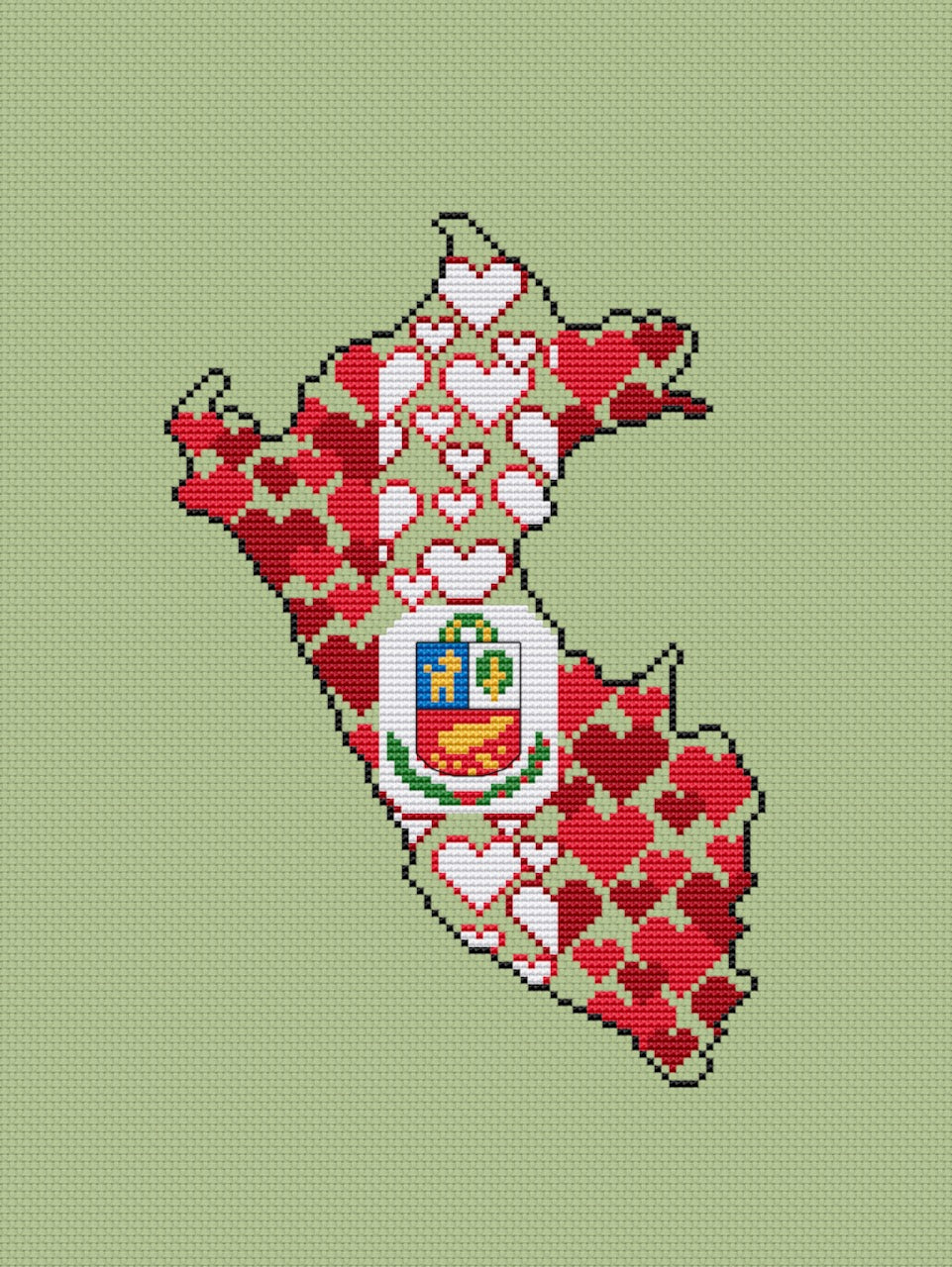 Republic of Peru cross stitch pattern-3