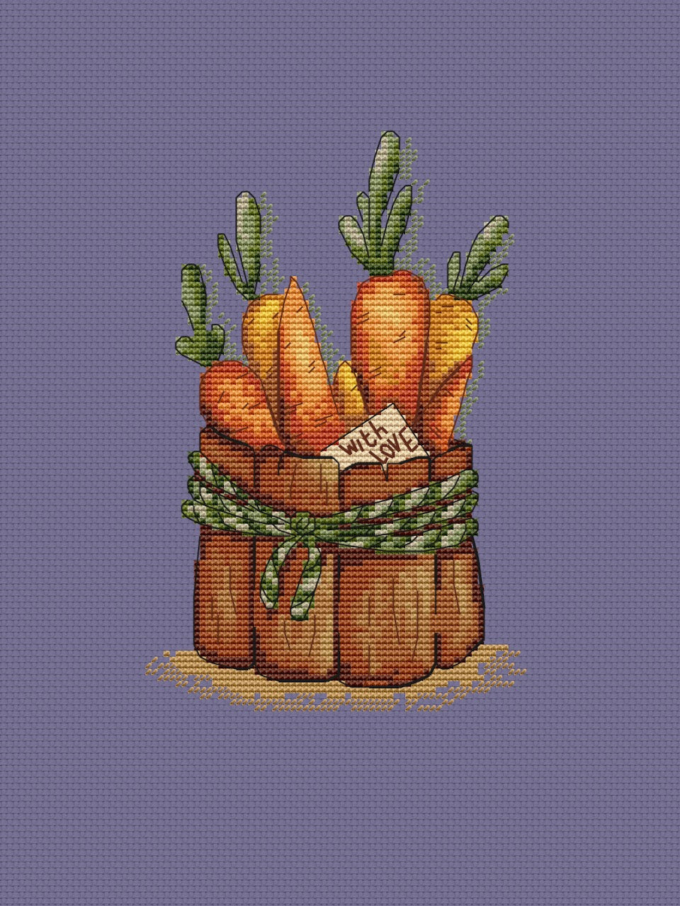 sweet carrot cross stitch pattern-3